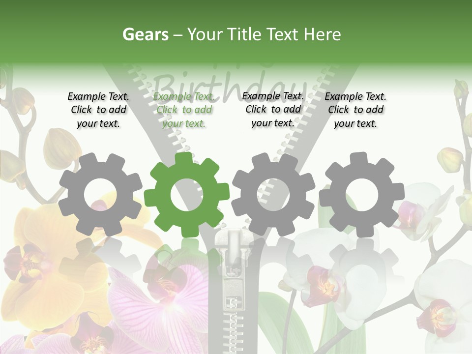 Herzlichen Gl Geburtstag Bunt PowerPoint Template