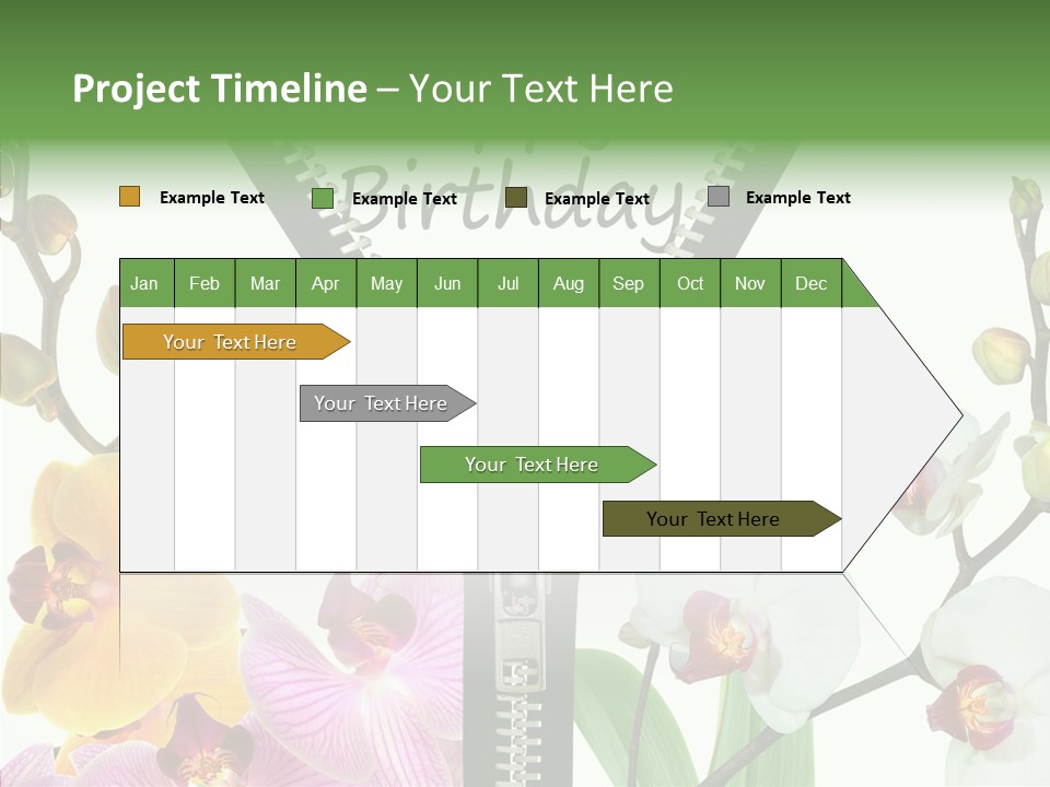 Herzlichen Gl Geburtstag Bunt PowerPoint Template