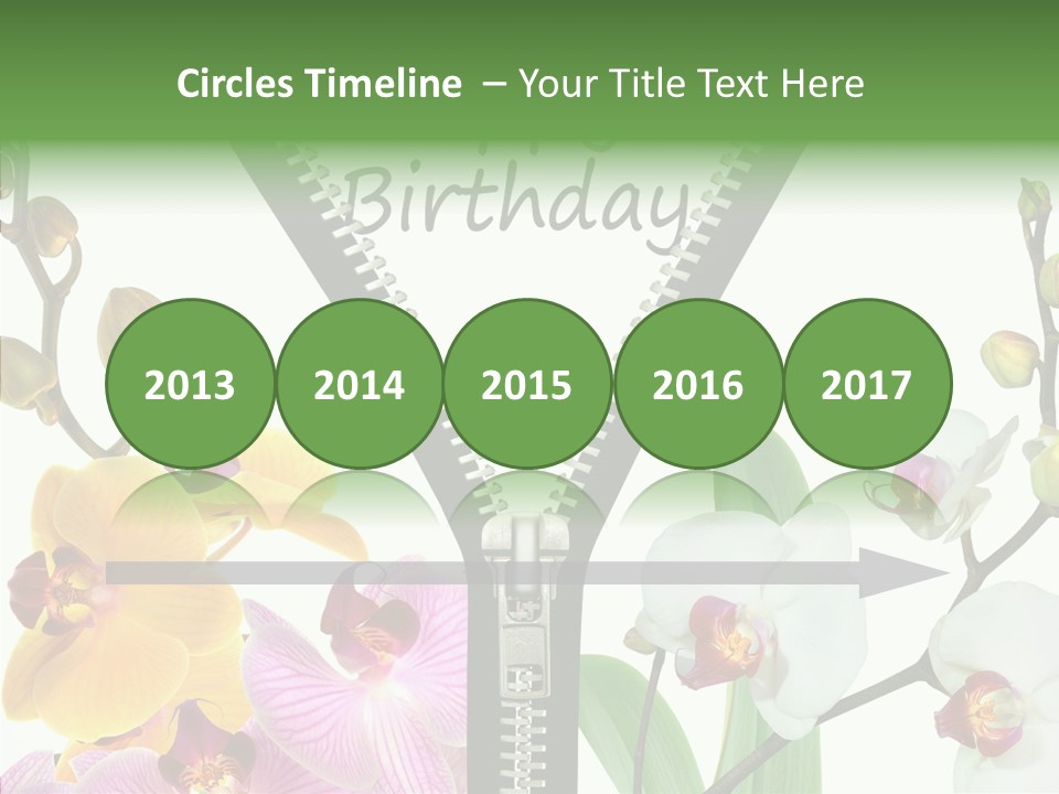 Herzlichen Gl Geburtstag Bunt PowerPoint Template