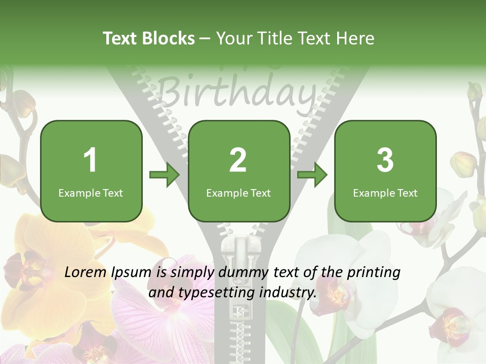 Herzlichen Gl Geburtstag Bunt PowerPoint Template