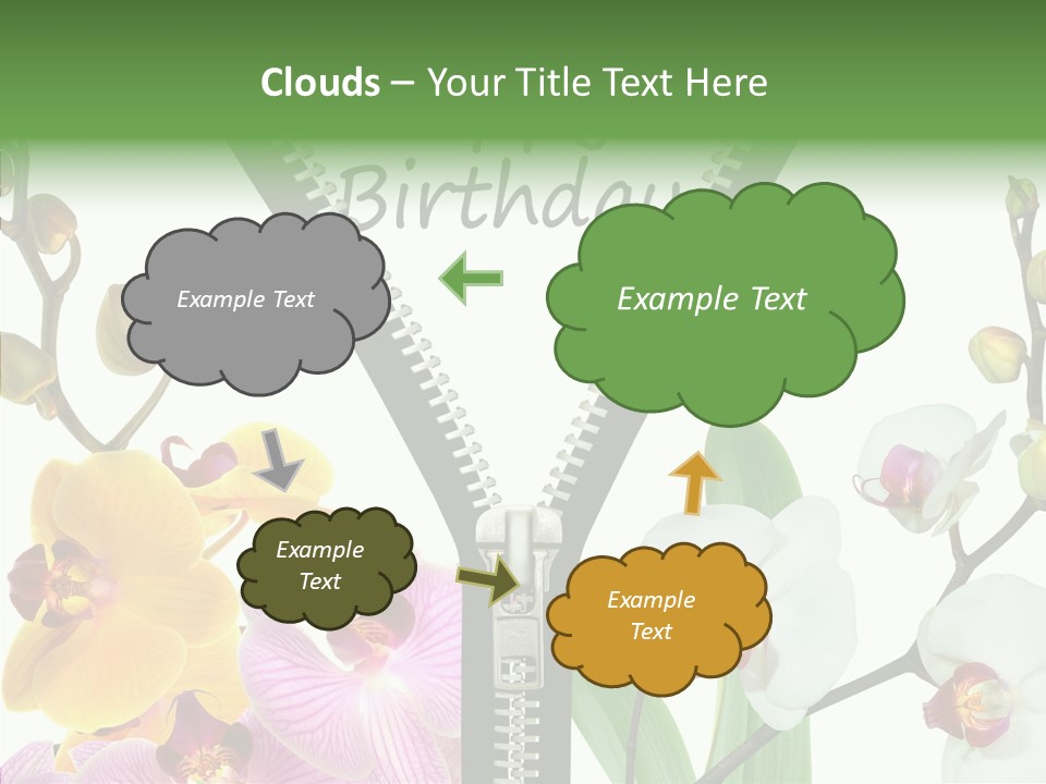 Herzlichen Gl Geburtstag Bunt PowerPoint Template
