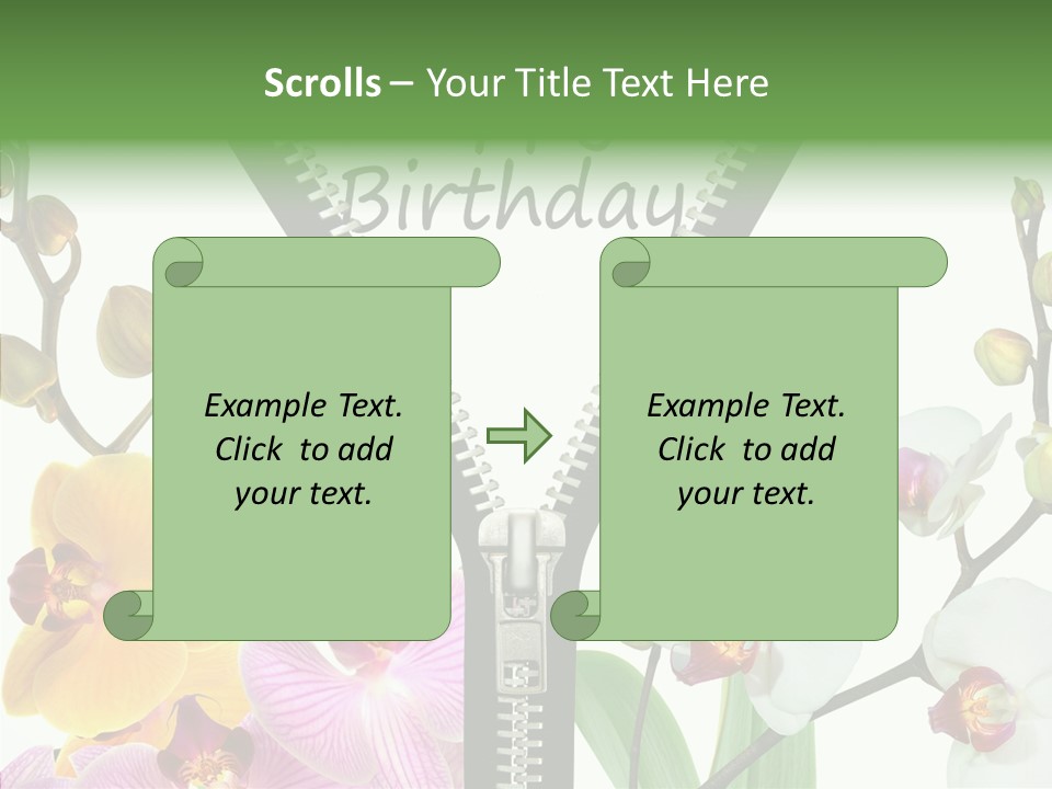 Herzlichen Gl Geburtstag Bunt PowerPoint Template