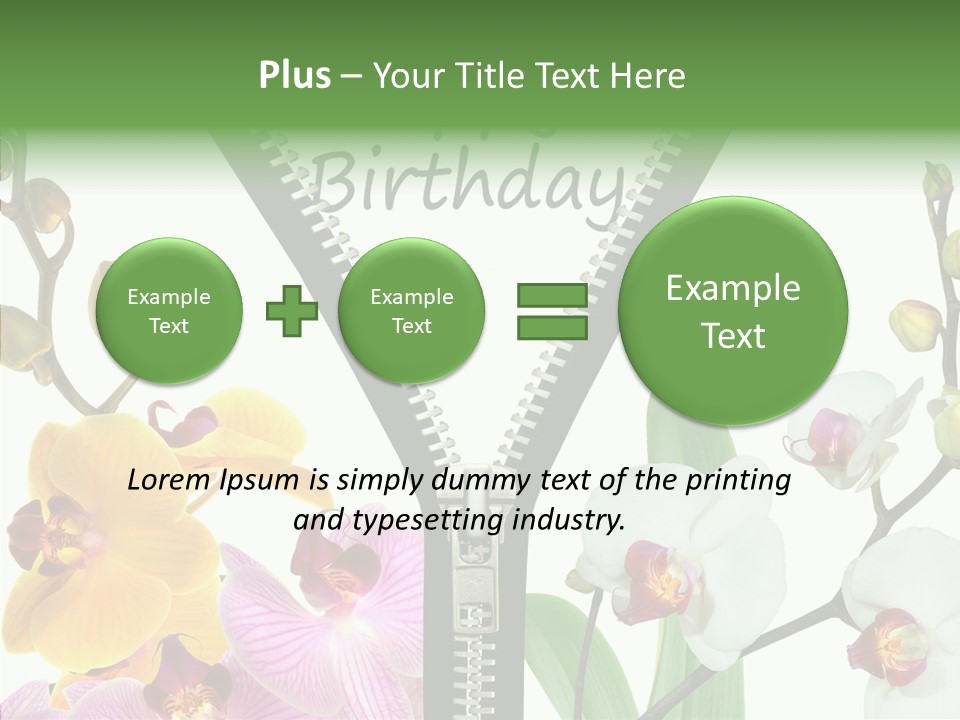 Herzlichen Gl Geburtstag Bunt PowerPoint Template