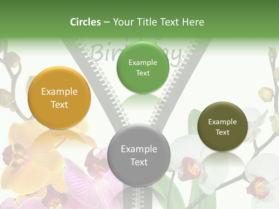 Herzlichen Gl Geburtstag Bunt PowerPoint Template