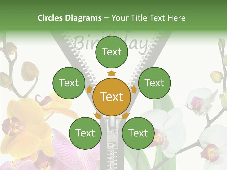 Herzlichen Gl Geburtstag Bunt PowerPoint Template