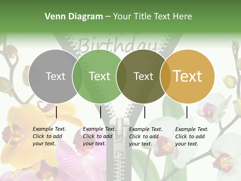 Herzlichen Gl Geburtstag Bunt PowerPoint Template