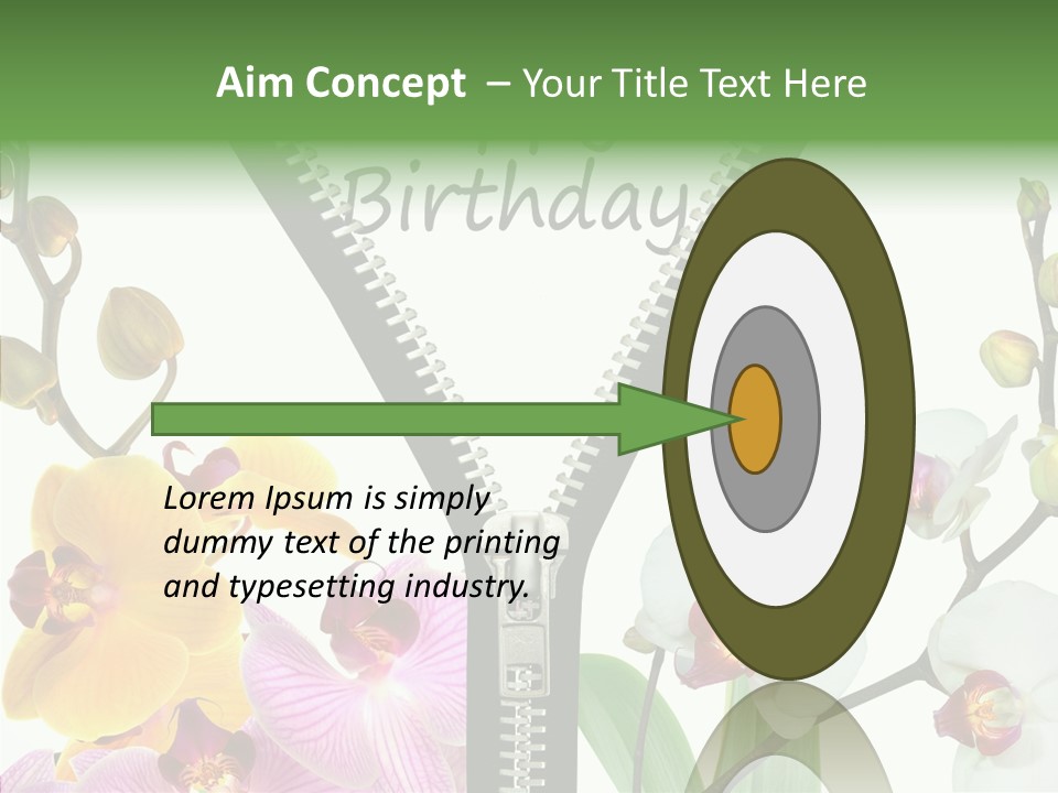 Herzlichen Gl Geburtstag Bunt PowerPoint Template