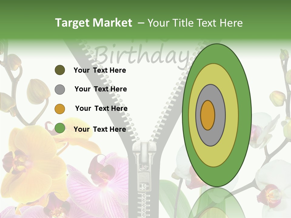 Herzlichen Gl Geburtstag Bunt PowerPoint Template