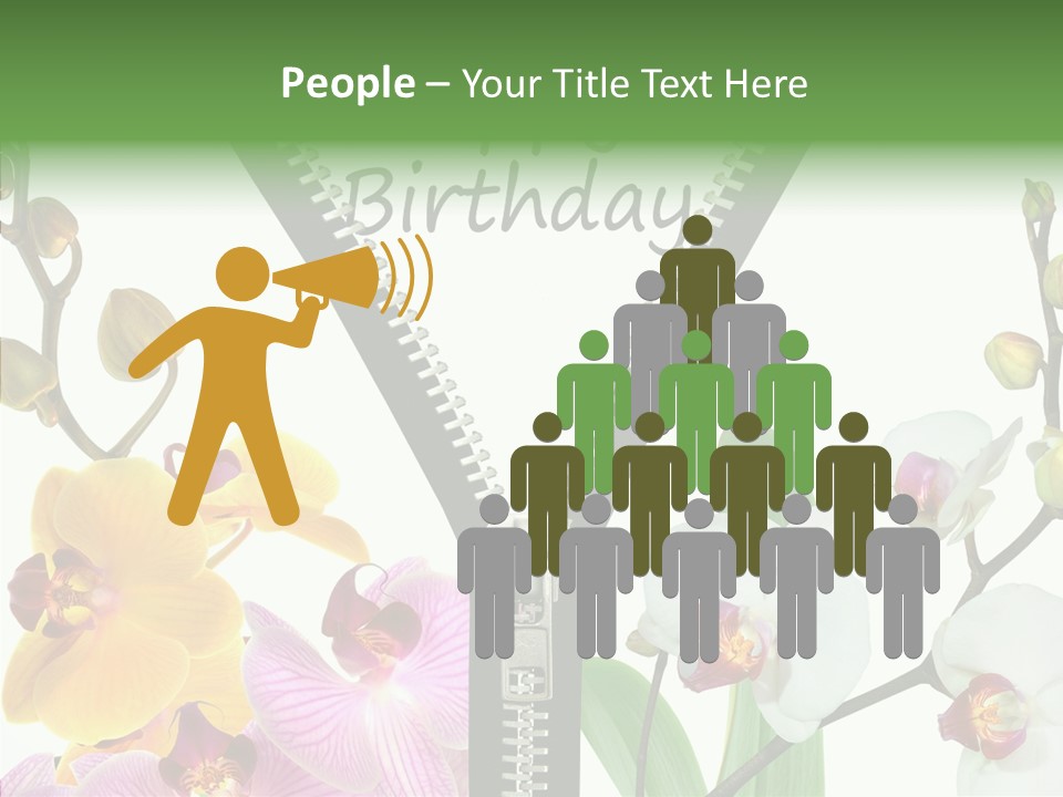 Herzlichen Gl Geburtstag Bunt PowerPoint Template