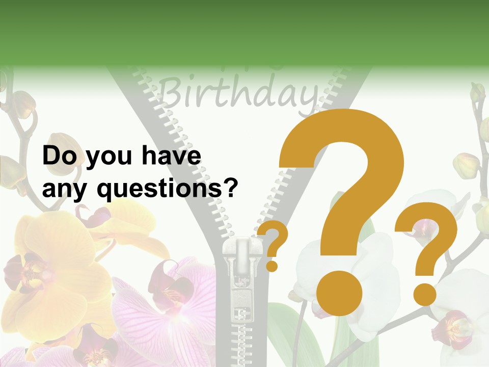 Herzlichen Gl Geburtstag Bunt PowerPoint Template