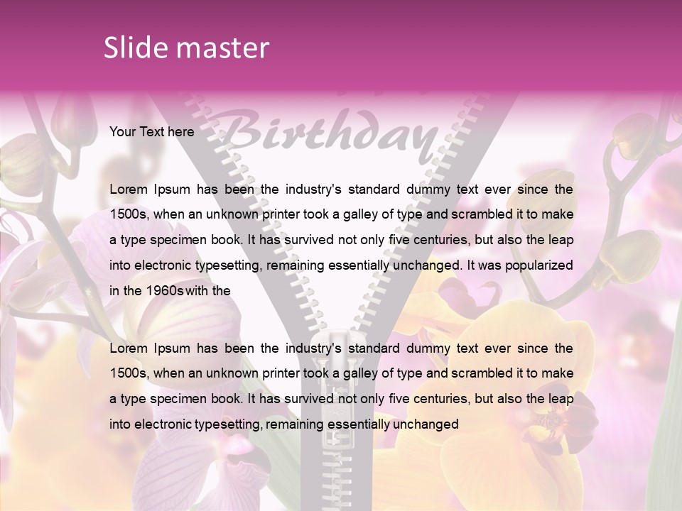 Garten Festlich Service PowerPoint Template