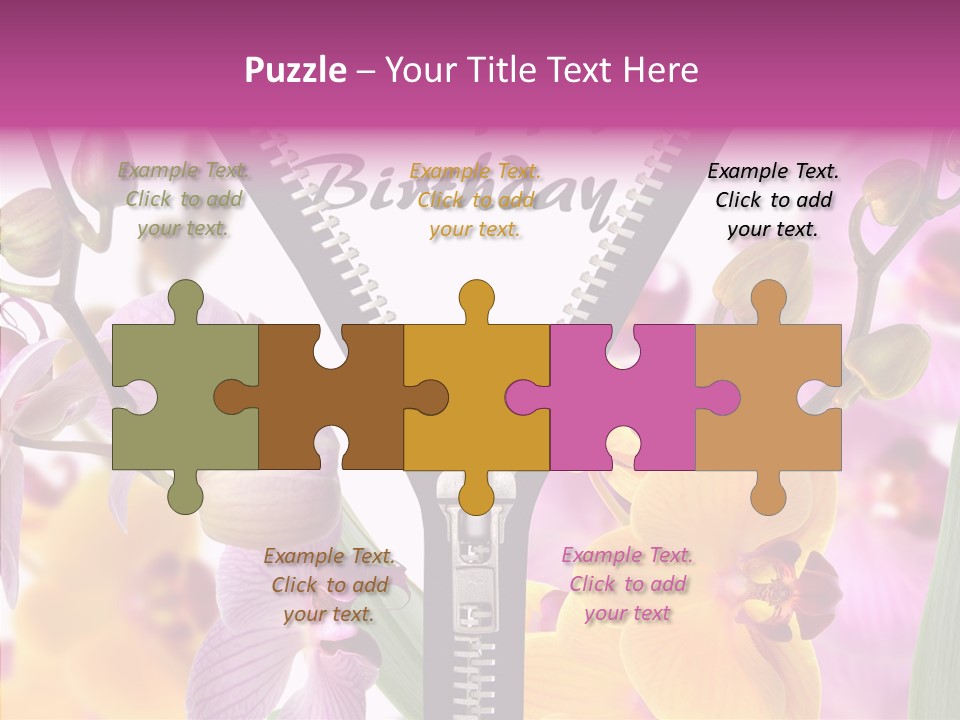 Garten Festlich Service PowerPoint Template