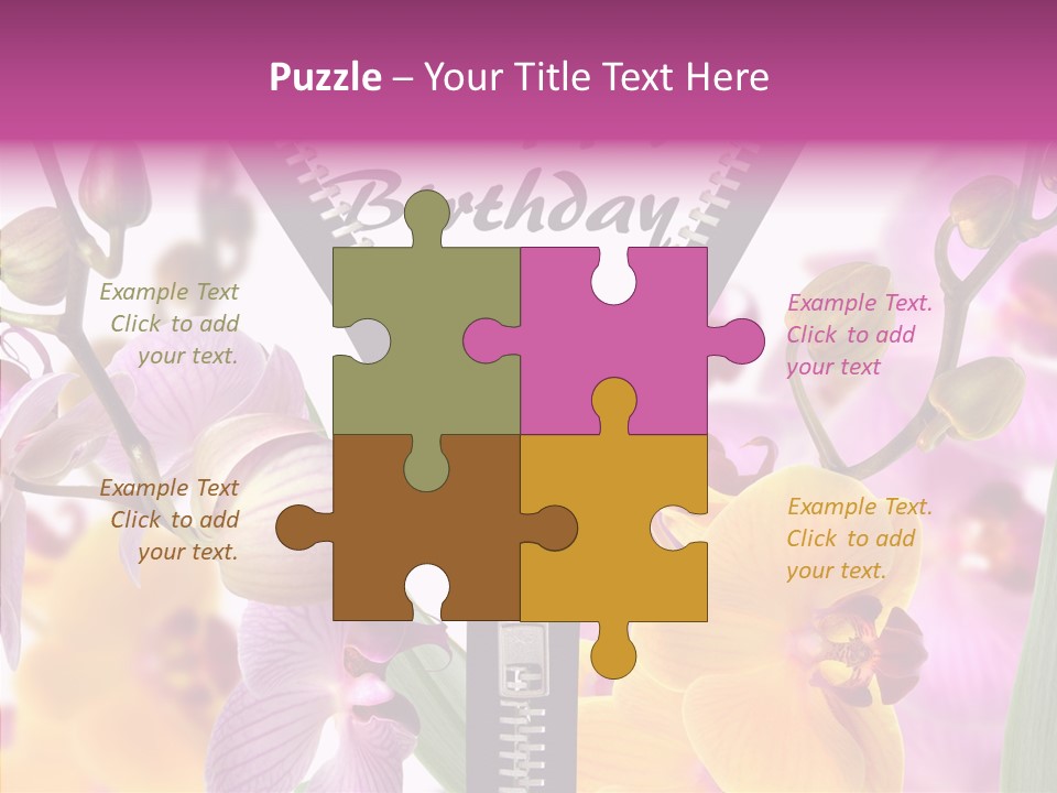 Garten Festlich Service PowerPoint Template