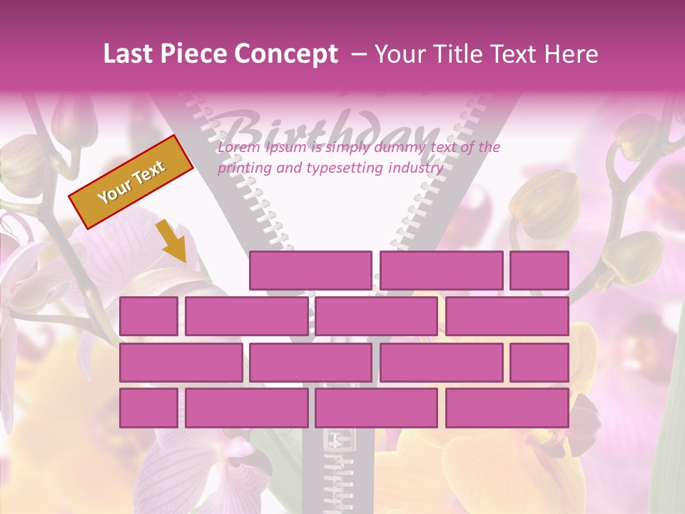 Garten Festlich Service PowerPoint Template