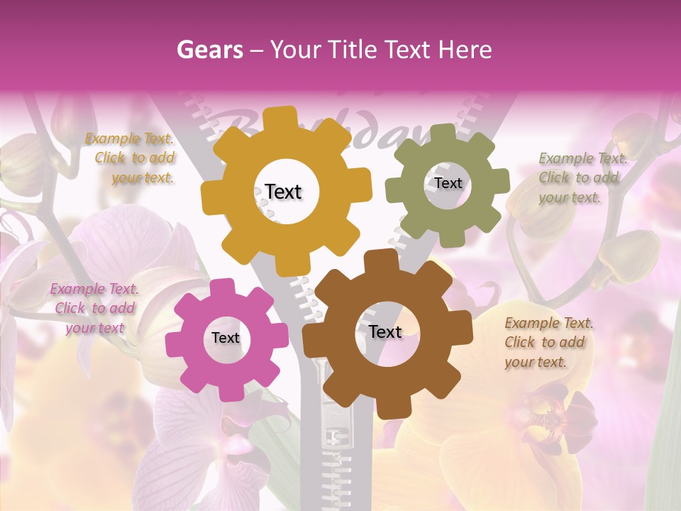 Garten Festlich Service PowerPoint Template