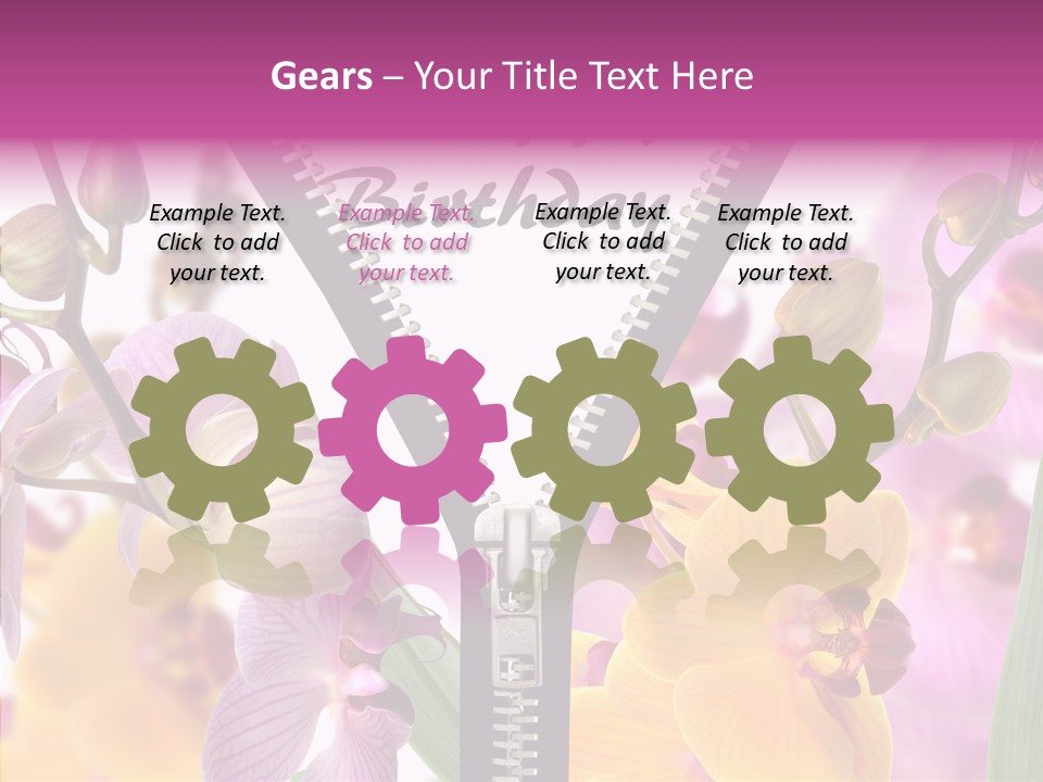 Garten Festlich Service PowerPoint Template