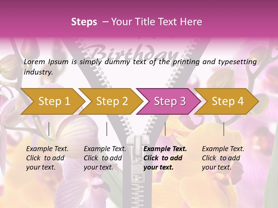 Garten Festlich Service PowerPoint Template