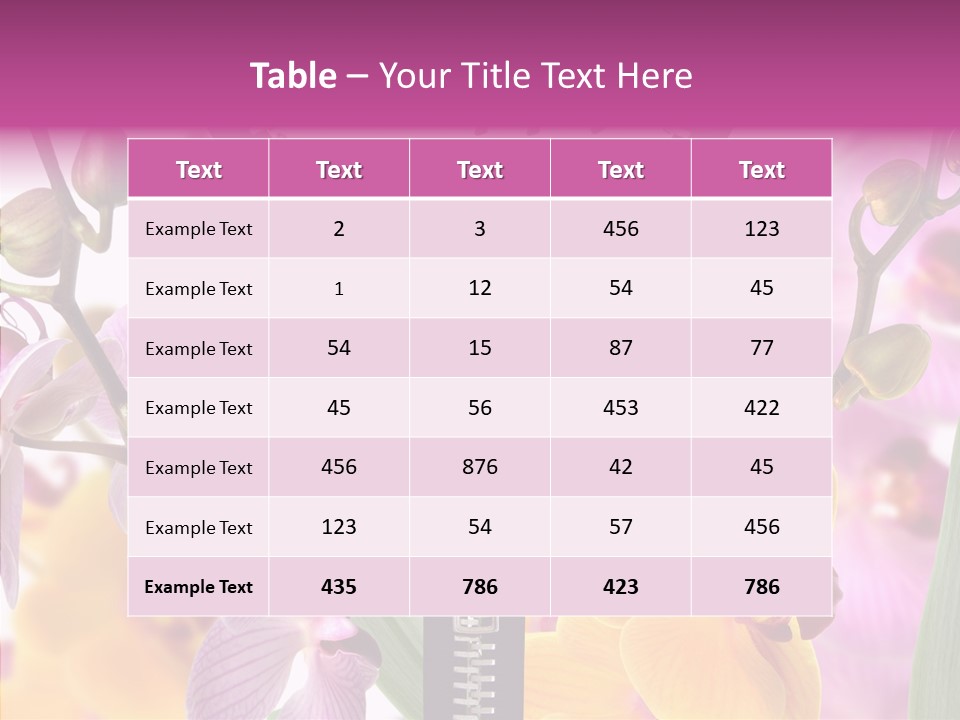 Garten Festlich Service PowerPoint Template