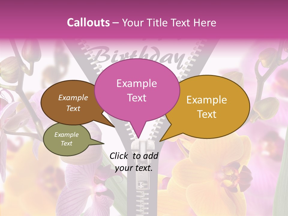 Garten Festlich Service PowerPoint Template