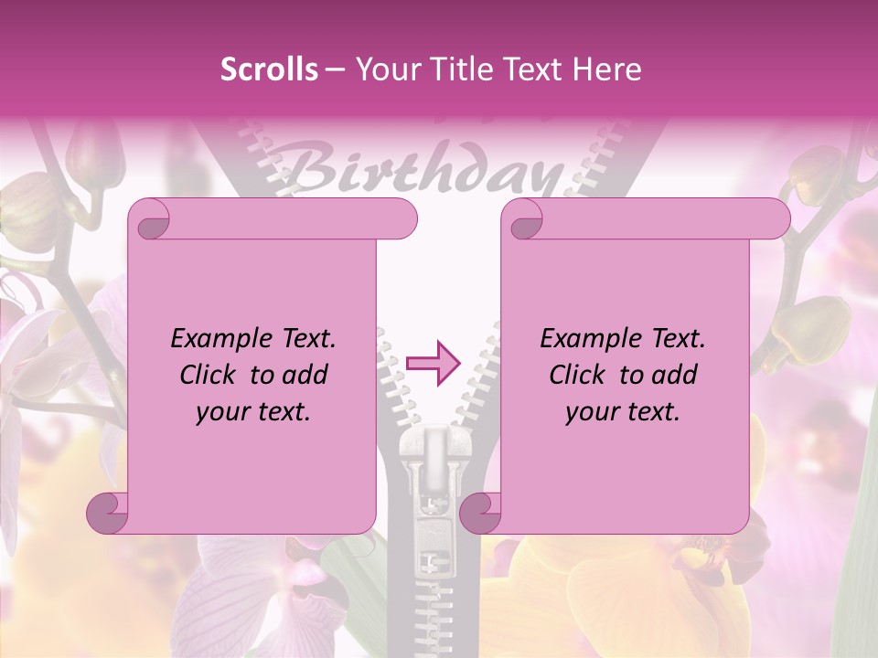 Garten Festlich Service PowerPoint Template