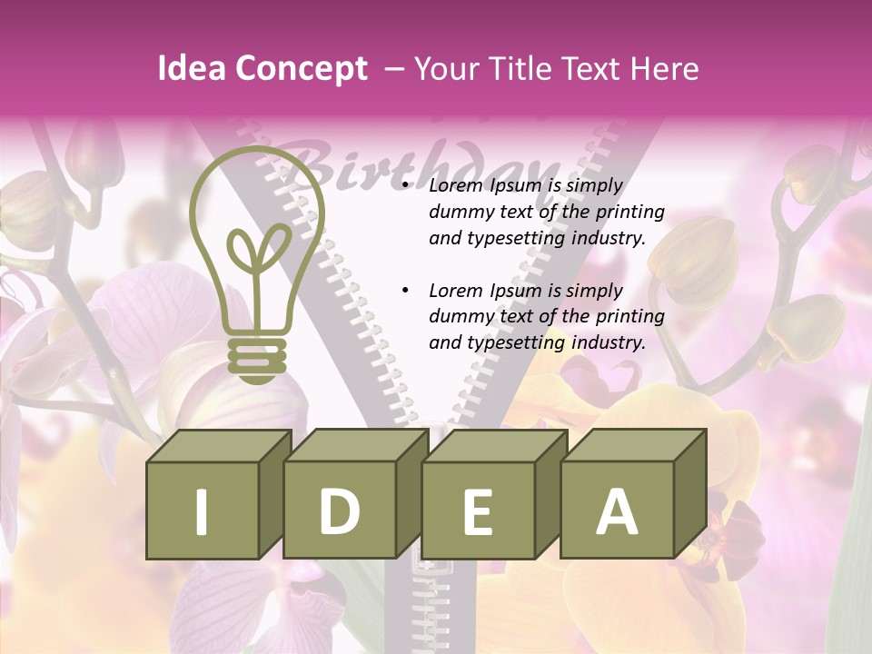 Garten Festlich Service PowerPoint Template