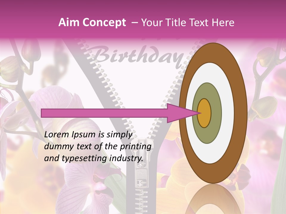 Garten Festlich Service PowerPoint Template