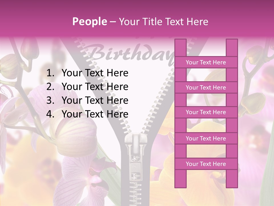 Garten Festlich Service PowerPoint Template