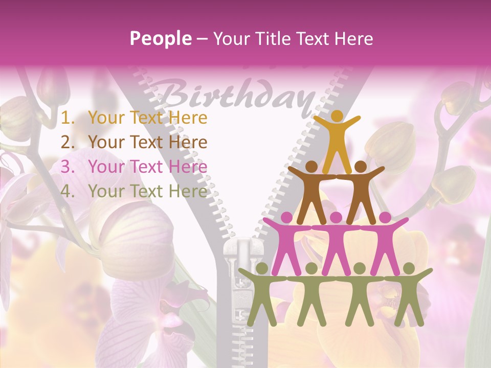 Garten Festlich Service PowerPoint Template