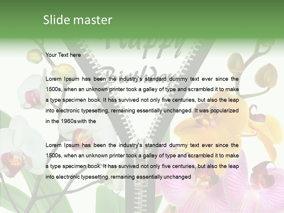 Service Festlich Geschenk PowerPoint Template