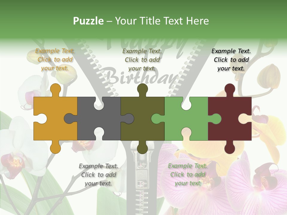 Service Festlich Geschenk PowerPoint Template