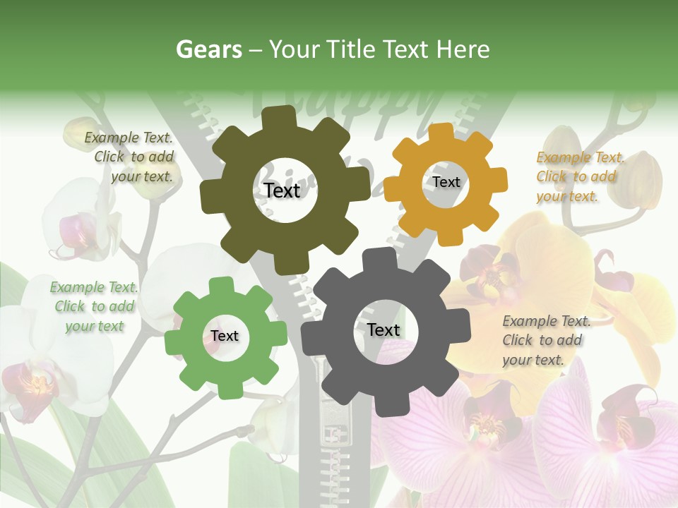 Service Festlich Geschenk PowerPoint Template