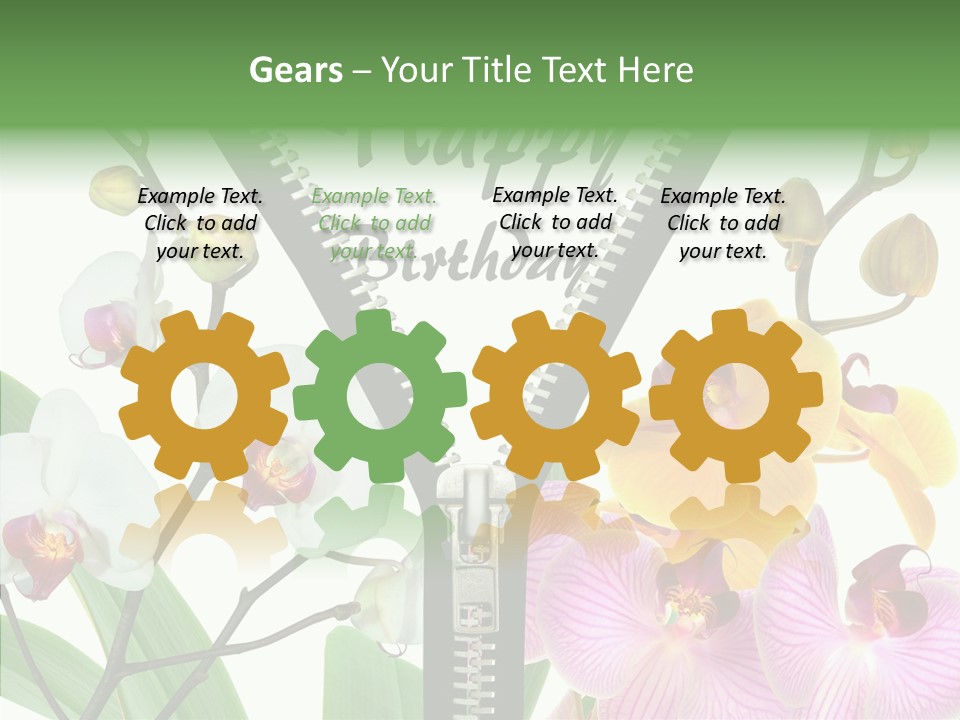 Service Festlich Geschenk PowerPoint Template