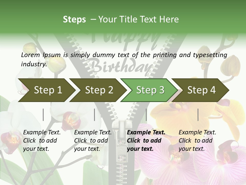 Service Festlich Geschenk PowerPoint Template