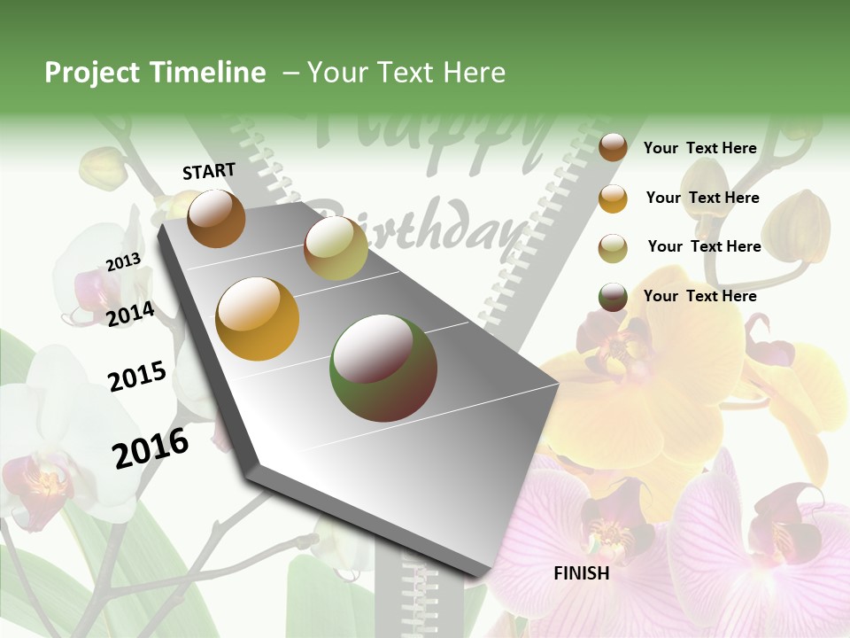 Service Festlich Geschenk PowerPoint Template