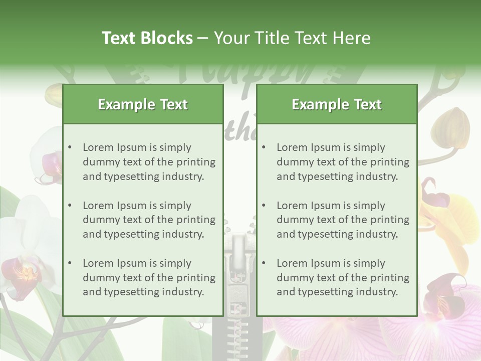 Service Festlich Geschenk PowerPoint Template