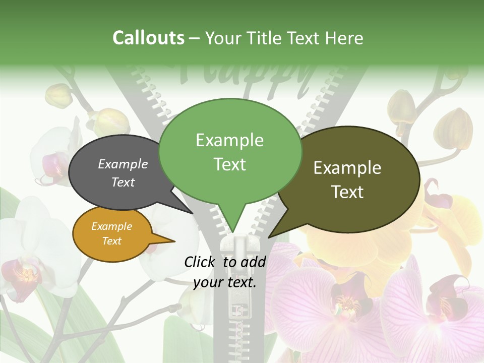 Service Festlich Geschenk PowerPoint Template