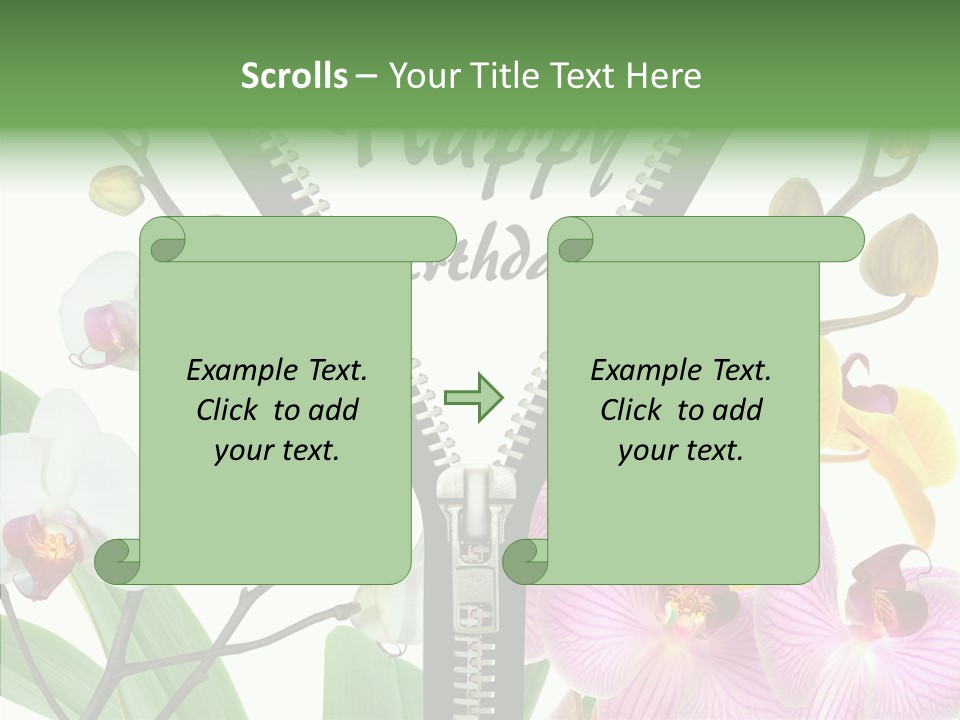 Service Festlich Geschenk PowerPoint Template