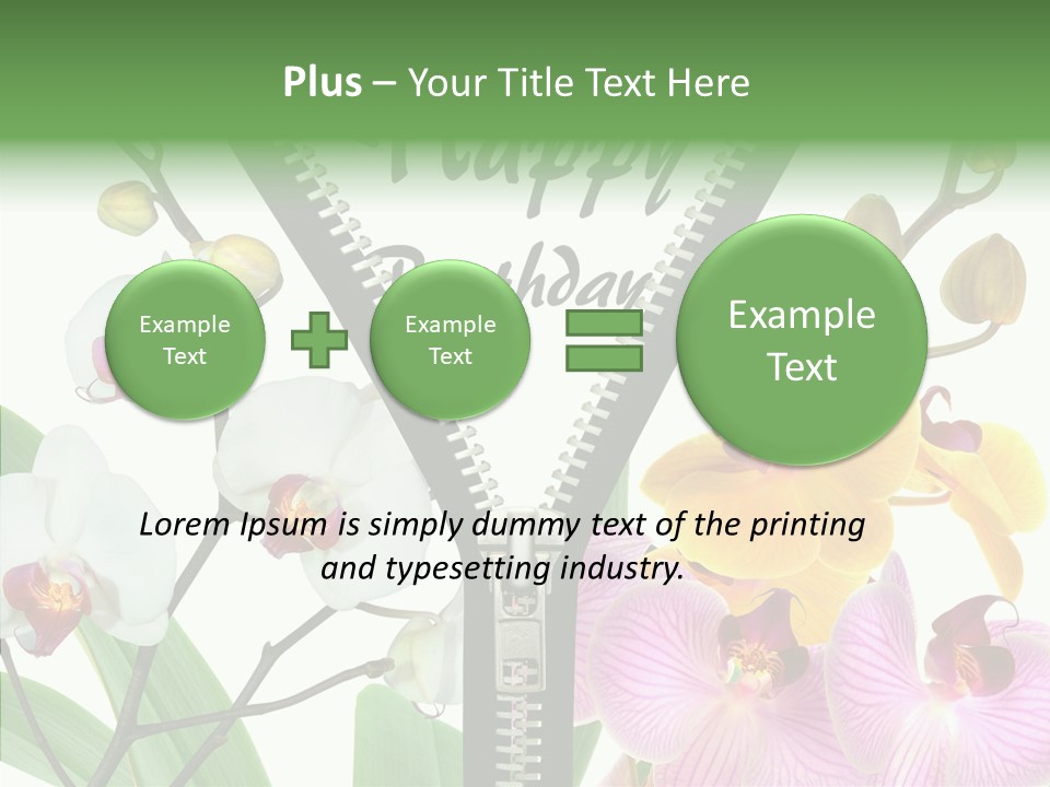 Service Festlich Geschenk PowerPoint Template