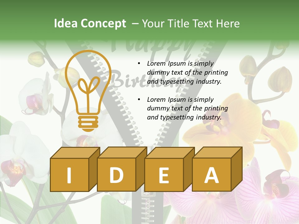 Service Festlich Geschenk PowerPoint Template