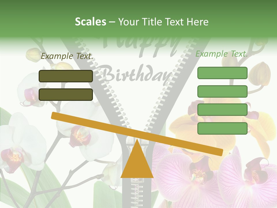 Service Festlich Geschenk PowerPoint Template