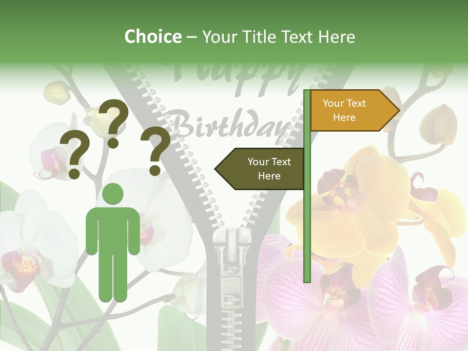 Service Festlich Geschenk PowerPoint Template
