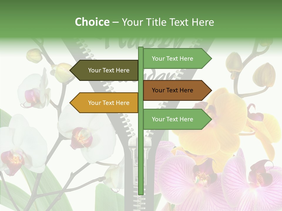 Service Festlich Geschenk PowerPoint Template