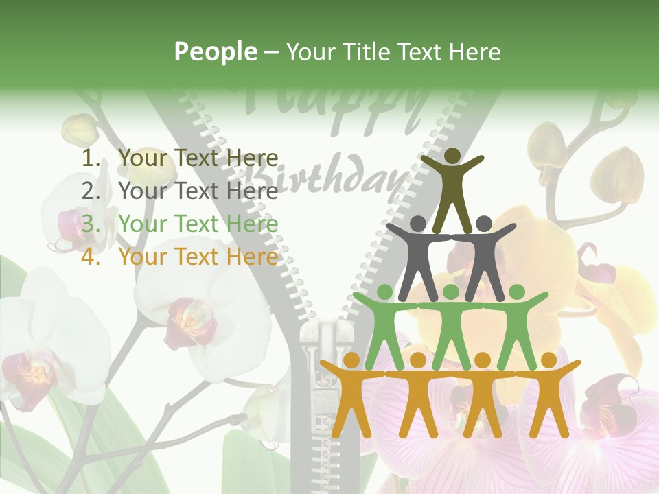 Service Festlich Geschenk PowerPoint Template