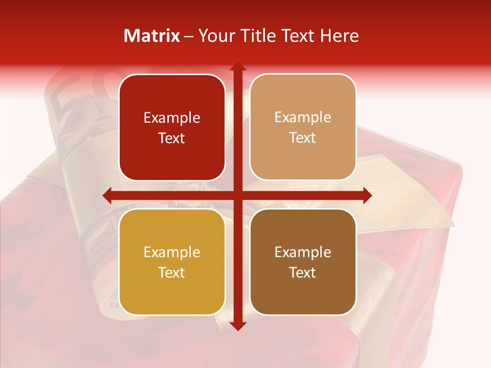 Dekoration Weihnachtsgeschenk Fest PowerPoint Template