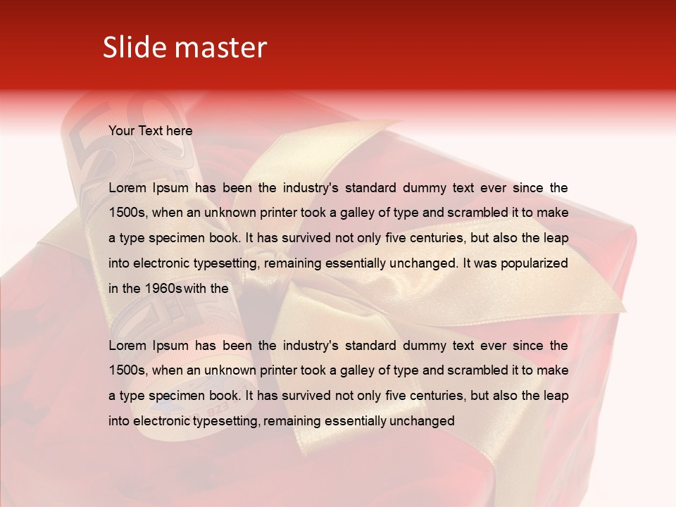 Dekoration Weihnachtsgeschenk Fest PowerPoint Template