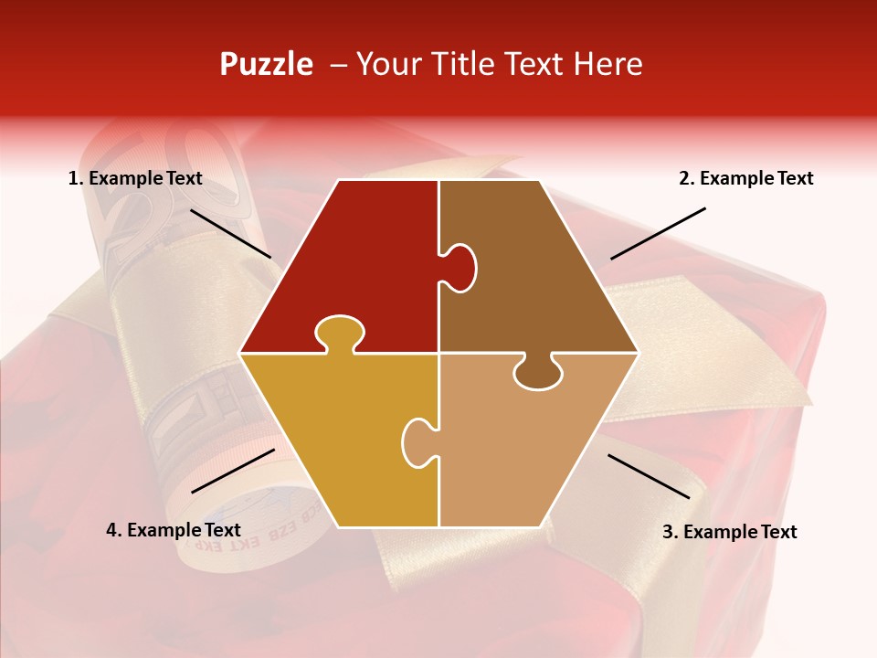 Dekoration Weihnachtsgeschenk Fest PowerPoint Template