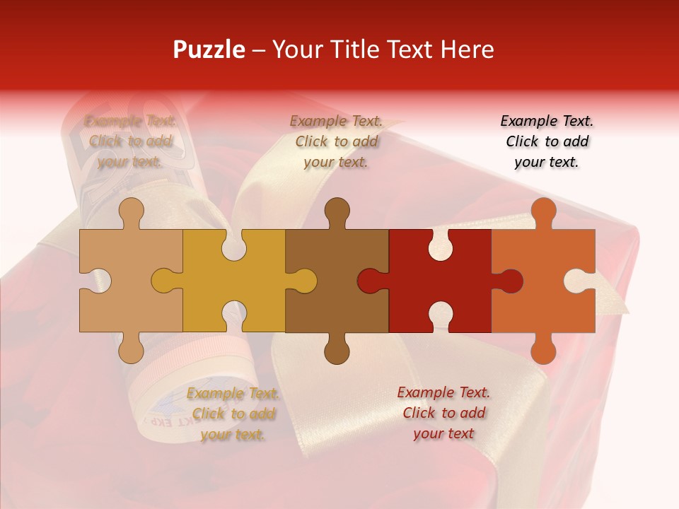 Dekoration Weihnachtsgeschenk Fest PowerPoint Template