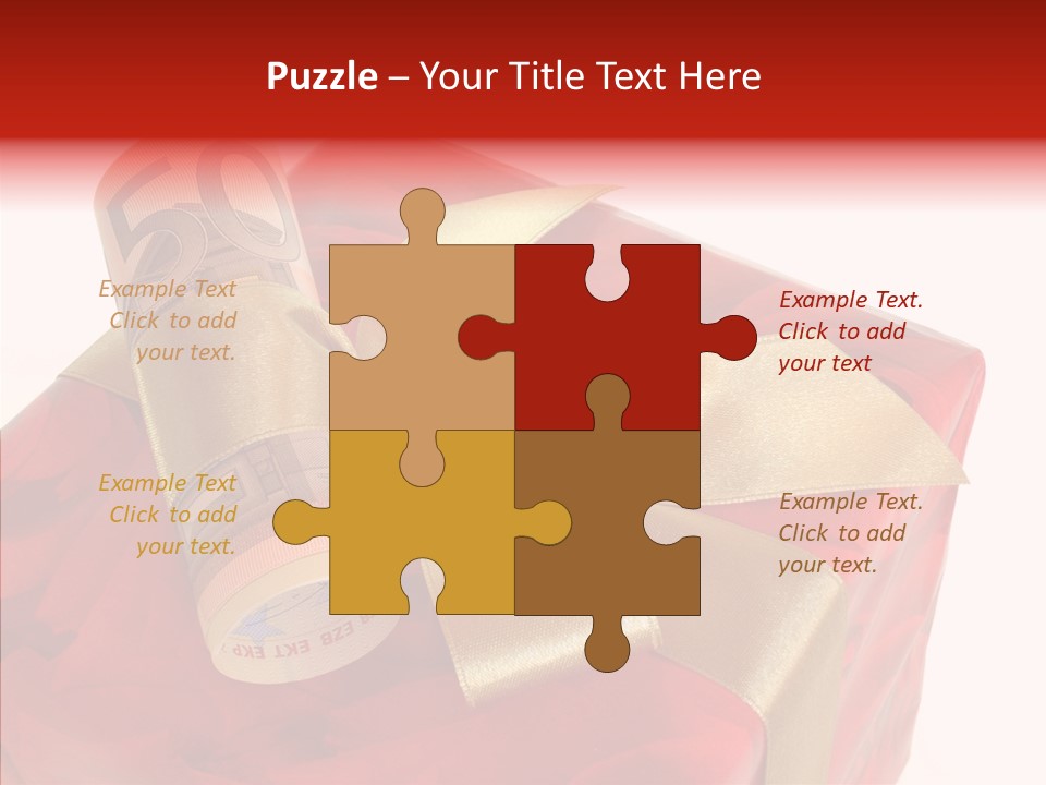 Dekoration Weihnachtsgeschenk Fest PowerPoint Template