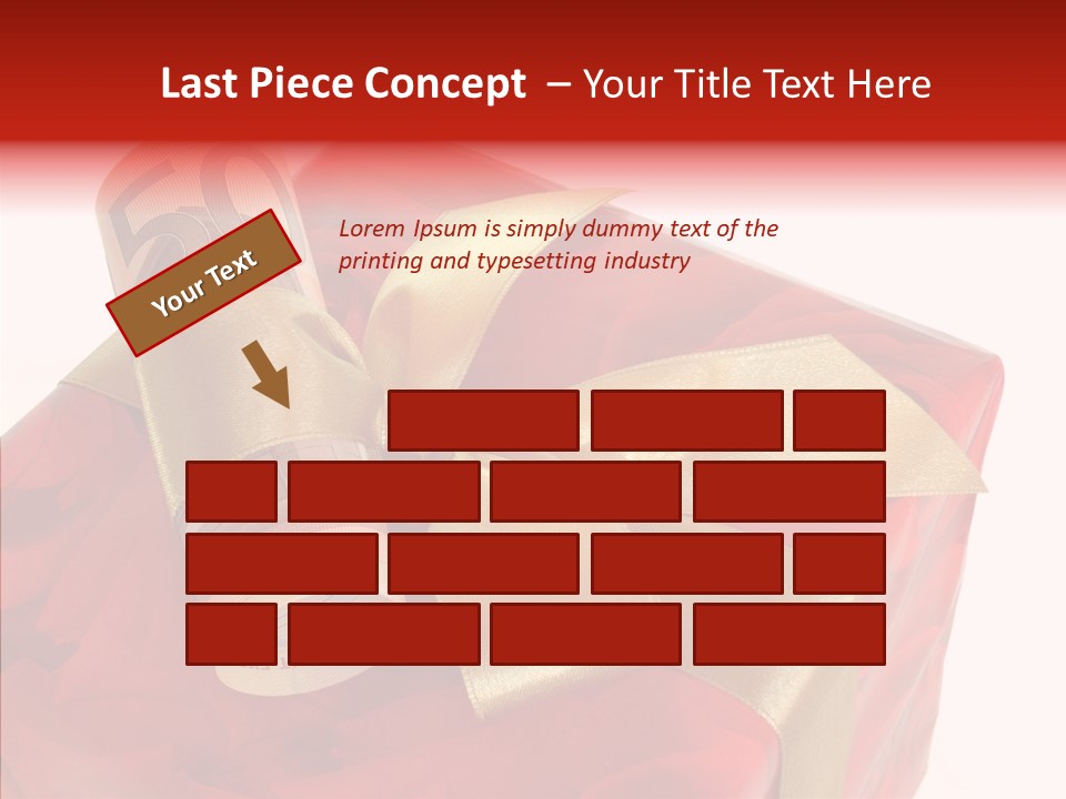 Dekoration Weihnachtsgeschenk Fest PowerPoint Template