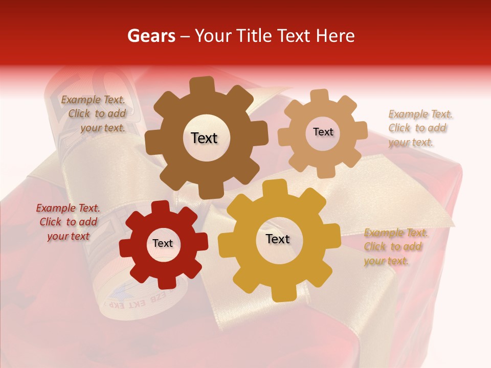 Dekoration Weihnachtsgeschenk Fest PowerPoint Template